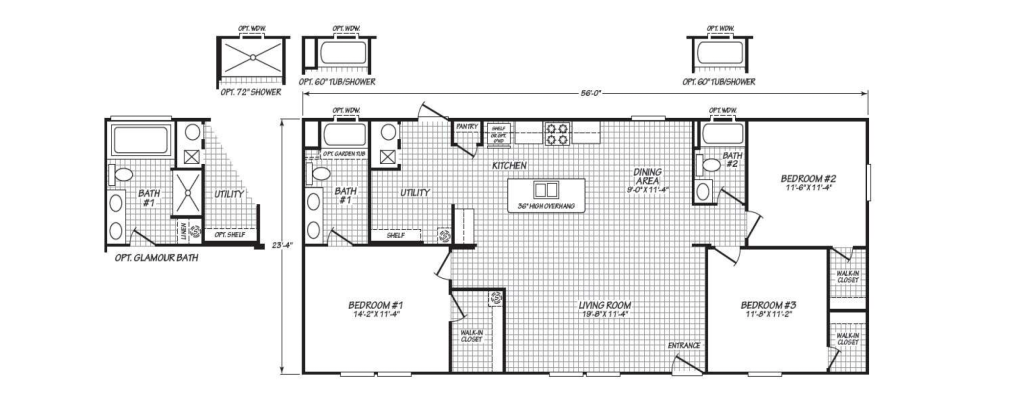 Fleetwood 24’X56’ 3 Bedroom with 2 Bath